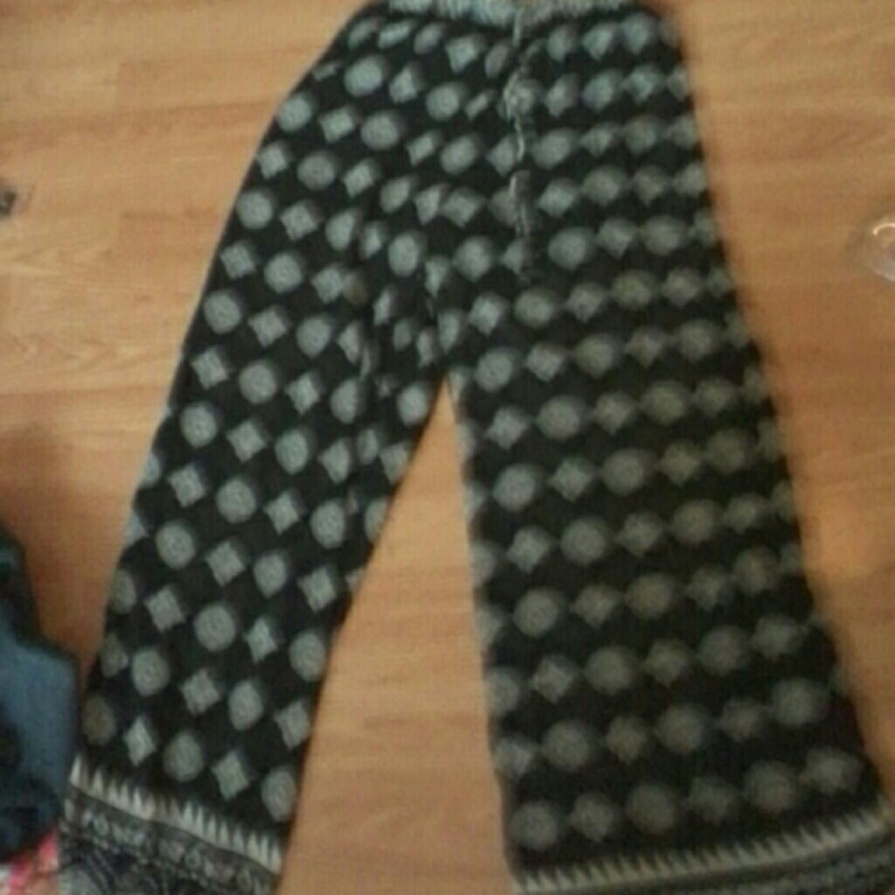 Flow see through pants with shorts under